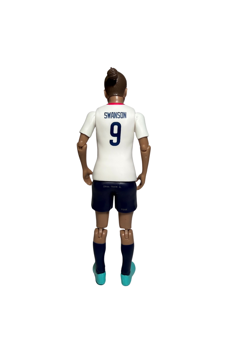 Banbo Toys SOCKERS USWNT Mal Swanson 8" Collectible Soccer Action Figure, Alternate, color, White