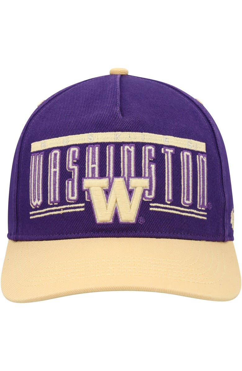 '47 Men's '47 Purple Washington Huskies Double Header Hitch Adjustable Hat, Alternate, color, Purple