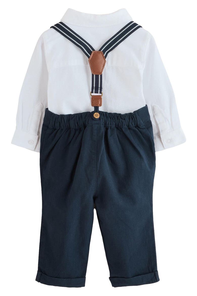 Kids' 3-Piece Shirt, Pants & Braces Set, Alternate, color, BLUE