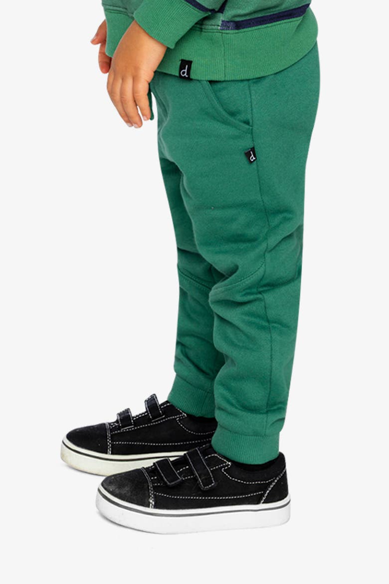 Fleece Elastic Waistband Side Pocket Sweatpants, Alternate, color, Green