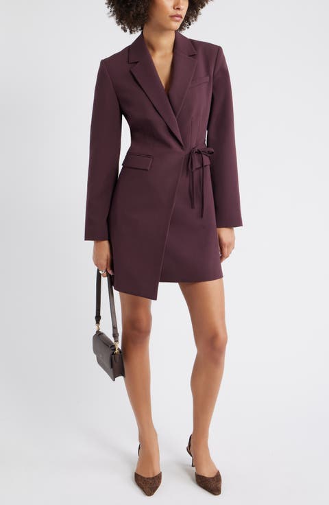 The Icon Suiting Wrap Blazer Dress