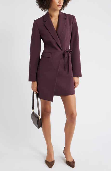 Open Edit The Icon Suiting Wrap Blazer Dress
