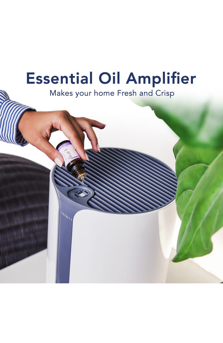 MIKO Ibuki True HEPA Air Purifier with Auto Mode and Diffuser, Alternate, color, White