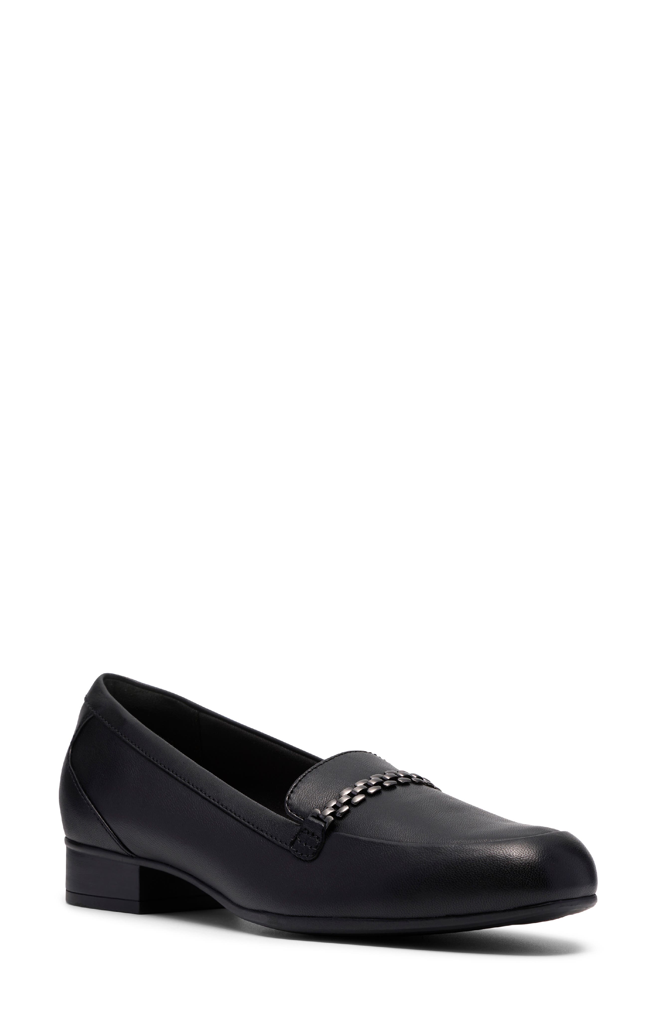 Juliet Mia Loafer, Main, color, BLACK LEATHER