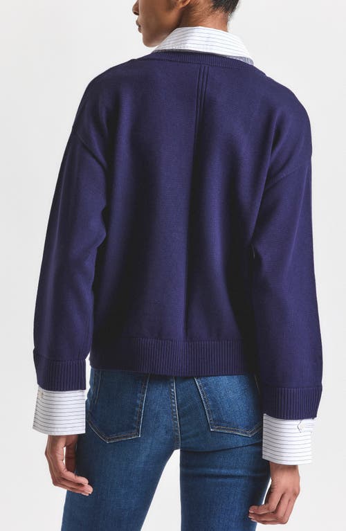 Derek Lam 10 Crosby Rida Cotton Blend Mixed Media Sweater In Multi
