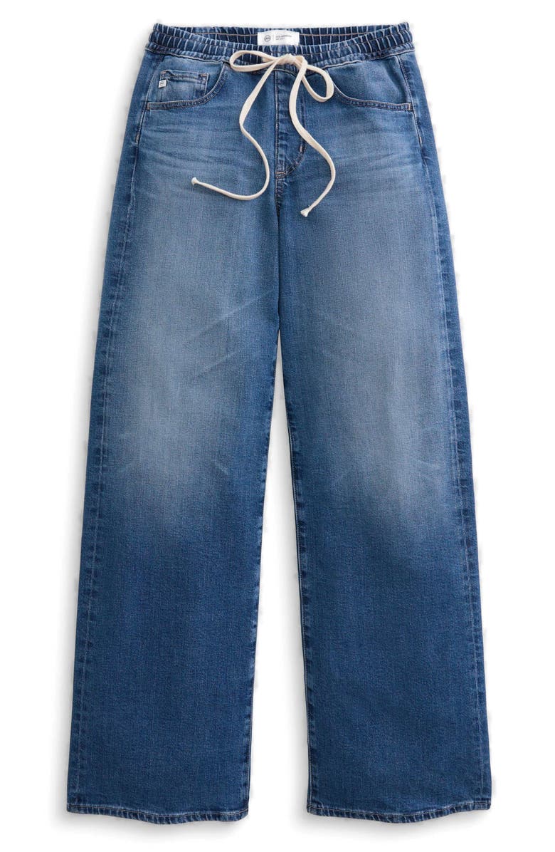 AG Adria Drawstring Low Rise Wide Leg Jeans, Alternate, color, Copenhagen
