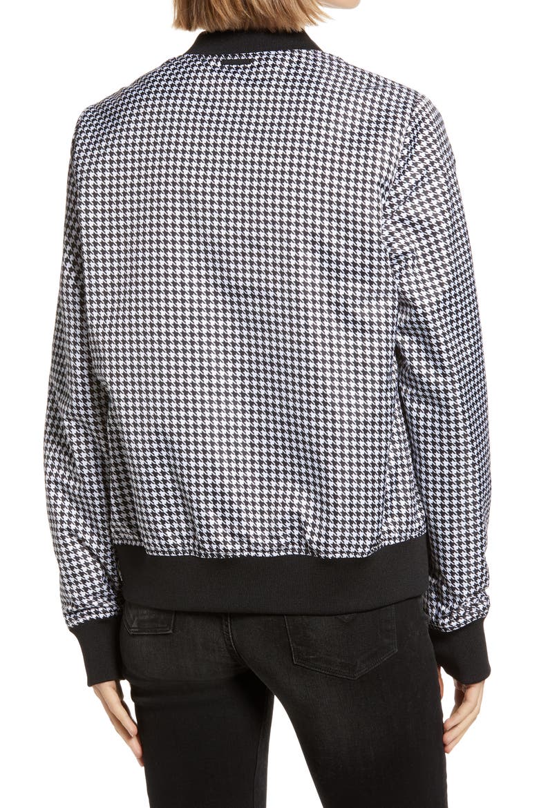 Reversible Bomber Jacket, Alternate, color, HOUNDSTOOTH/ BLACK