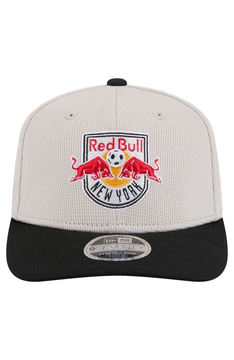 New Era Men's New Era  Khaki/Black New York Red Bulls 2025 Jersey Hook 9SEVENTY Stretch-Snap Hat, Alternate, color, Khaki