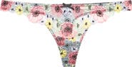 Fleur Du Mal Azalea Embroidered Thong