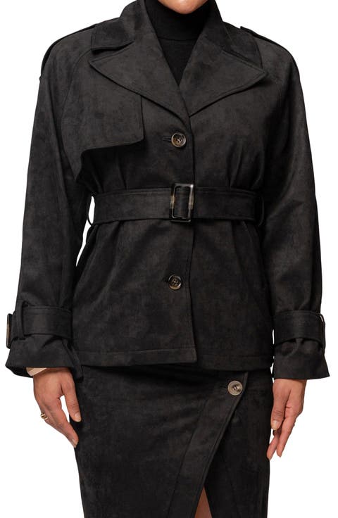 Nightfall Belted Suede Jacket