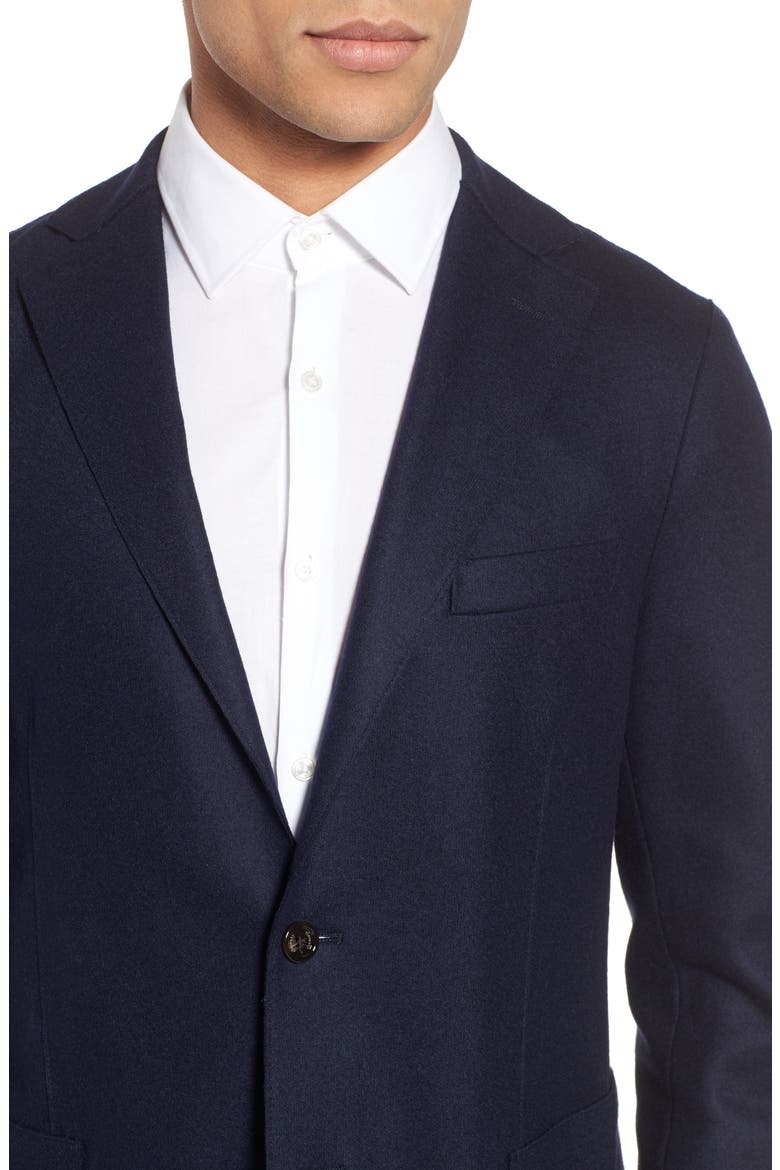 Slim Fit Wool Blend Sport Coat, Alternate, color, NAVY