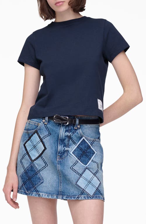 Marc Jacobs Stinky Flower Graphic T-shirt In Blue