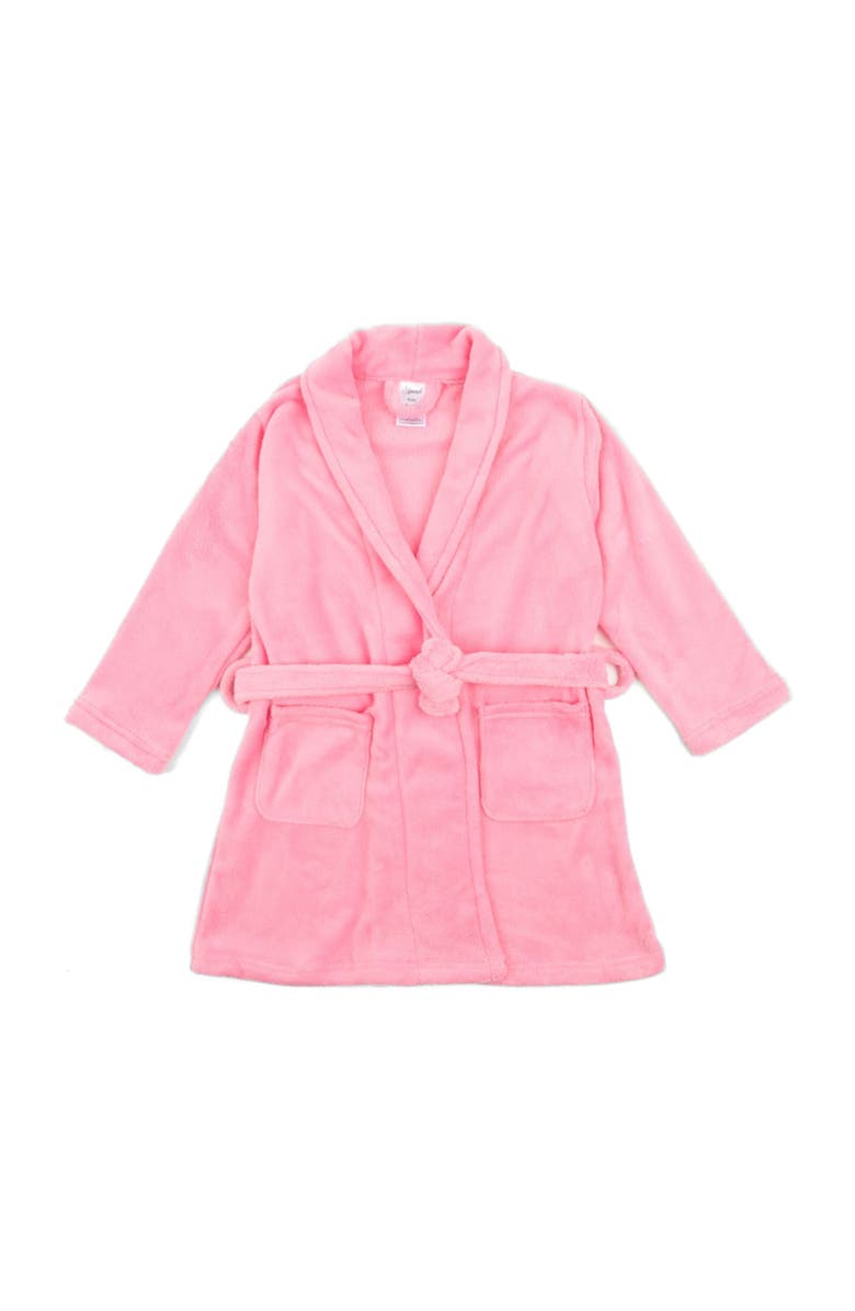 Leveret Kids Fleece Robe, Shawl Collar, Solid Colors, Alternate, color, 