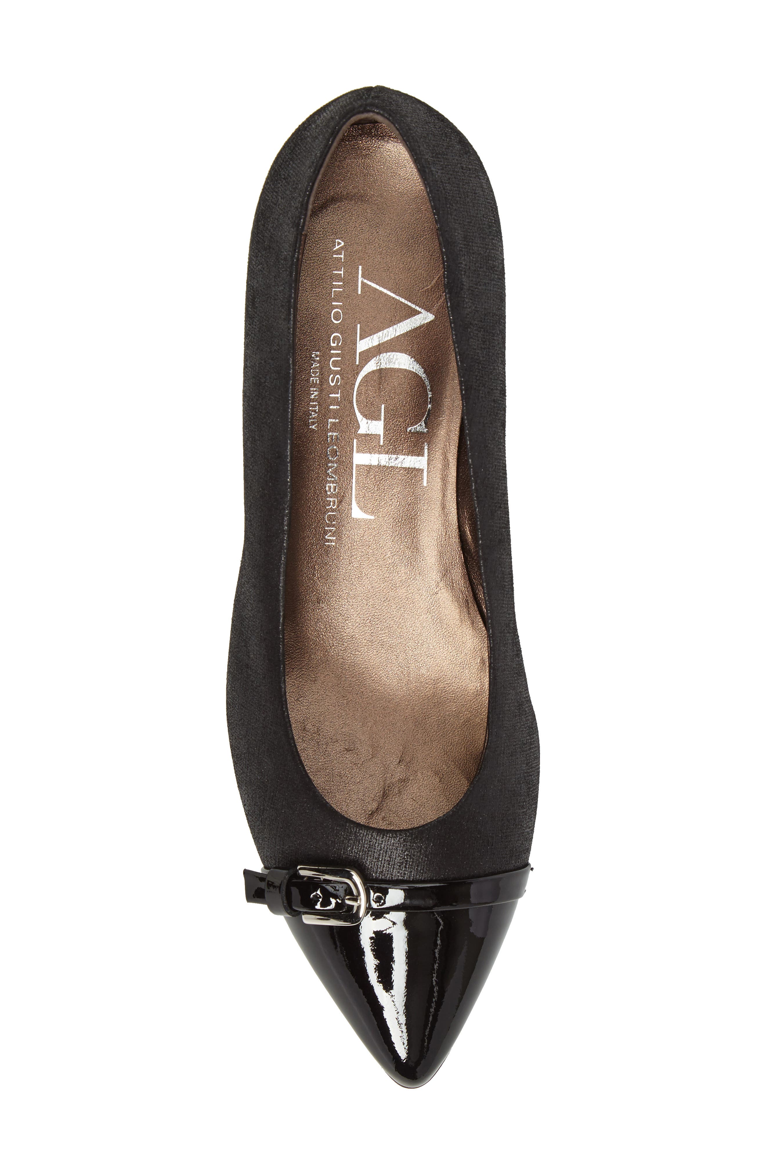 AGL Belted Block Heel Pump, Alternate, color, 