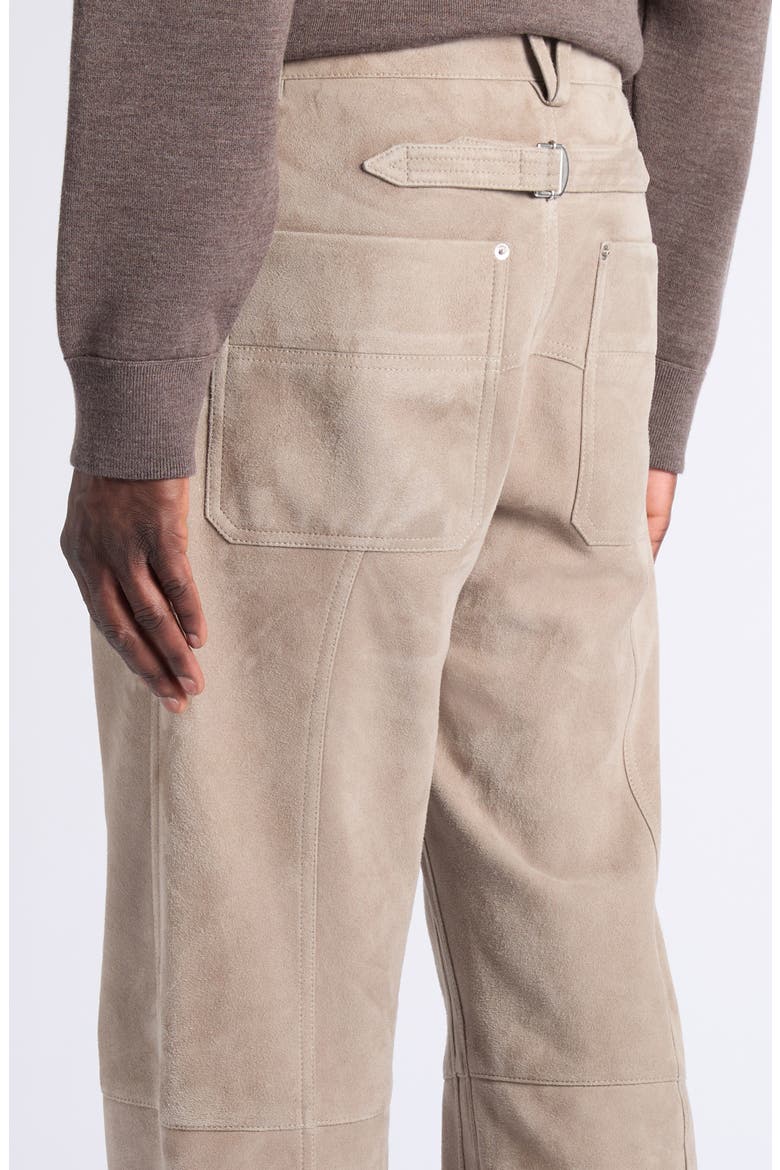 Suede Wide Leg Trousers, Alternate, color, 1796 GREY SEAL