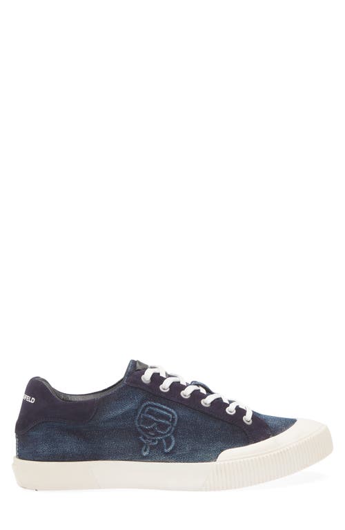Karl Lagerfeld Paris Low Top Sneaker In Blue