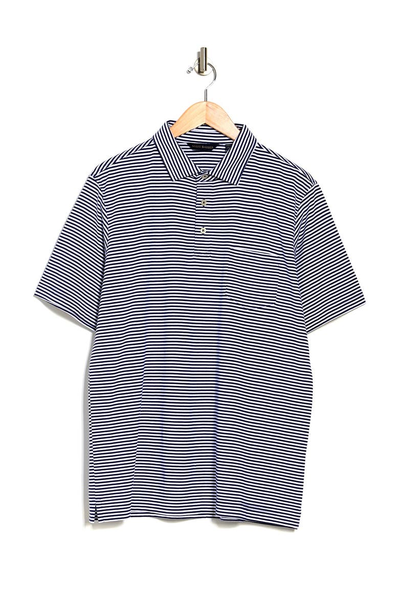 Scott Barber Interlock Striped Polo, Alternate, color, 