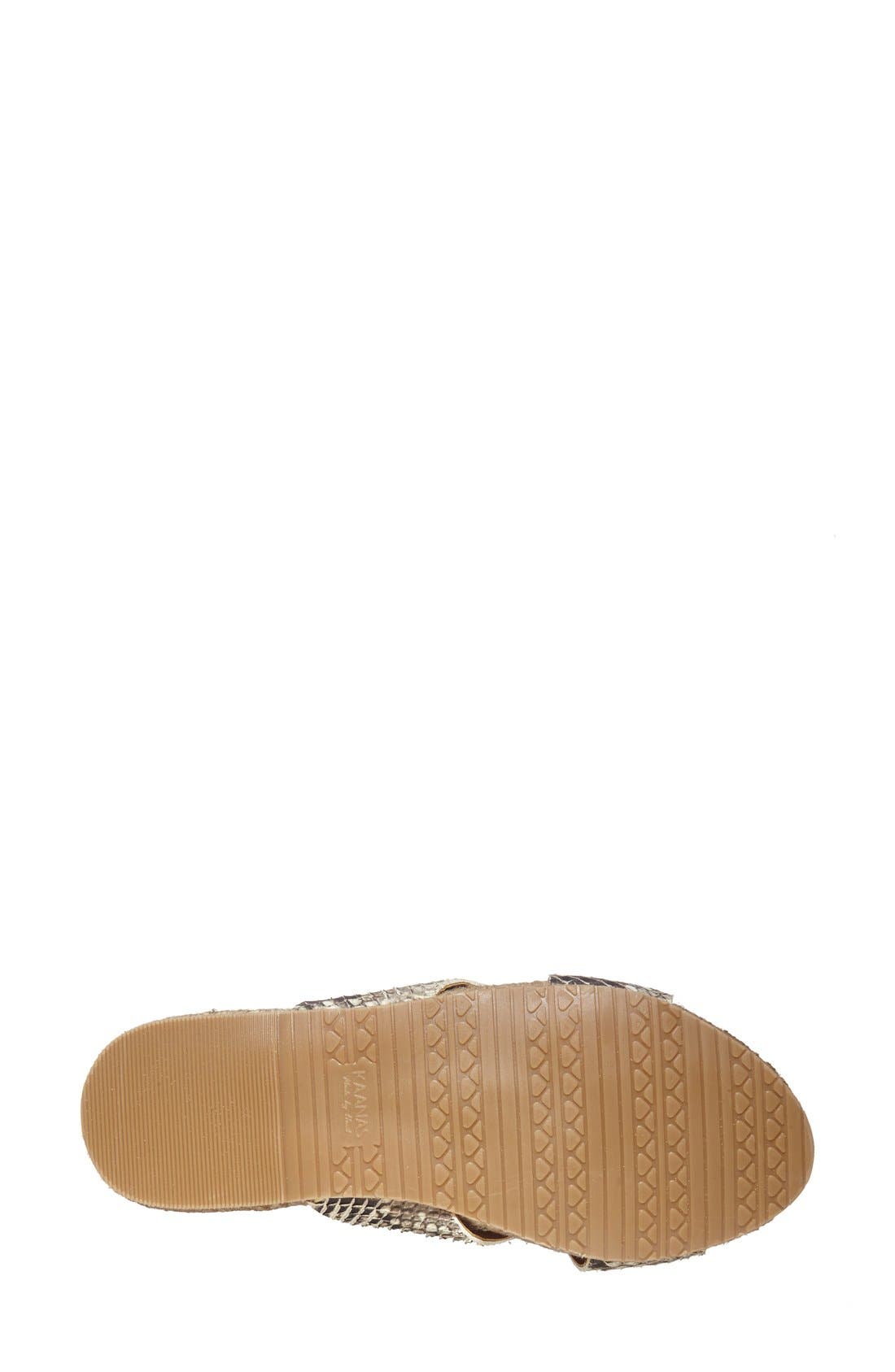 'Guajira' Slide Espadrille, Alternate, color, BUTTERMILK PYTHON