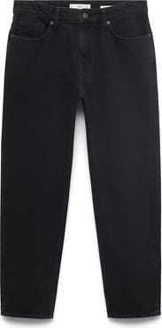 MANGO Crop Tapered Jeans