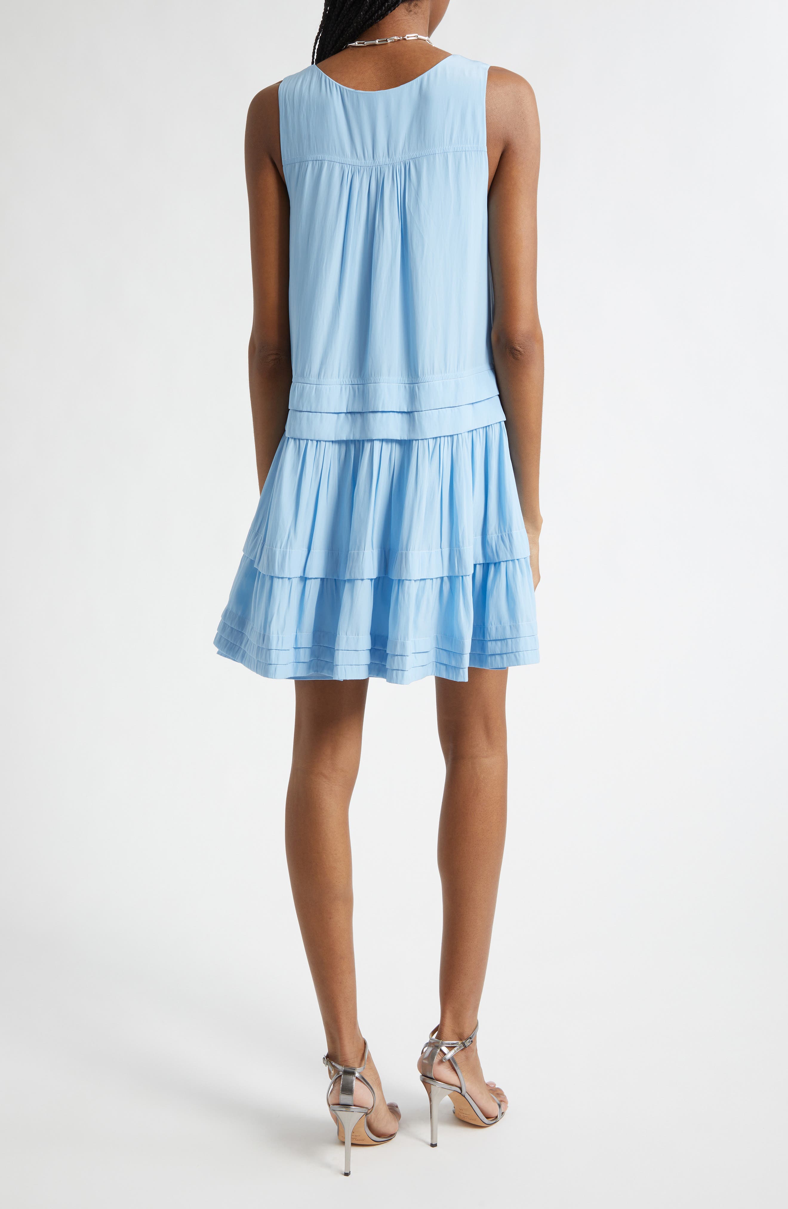 Paola Pleat Minidress - image 4