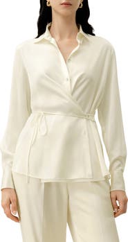 Lilysilk Women's Convertible Silk Charmeuse Shirt