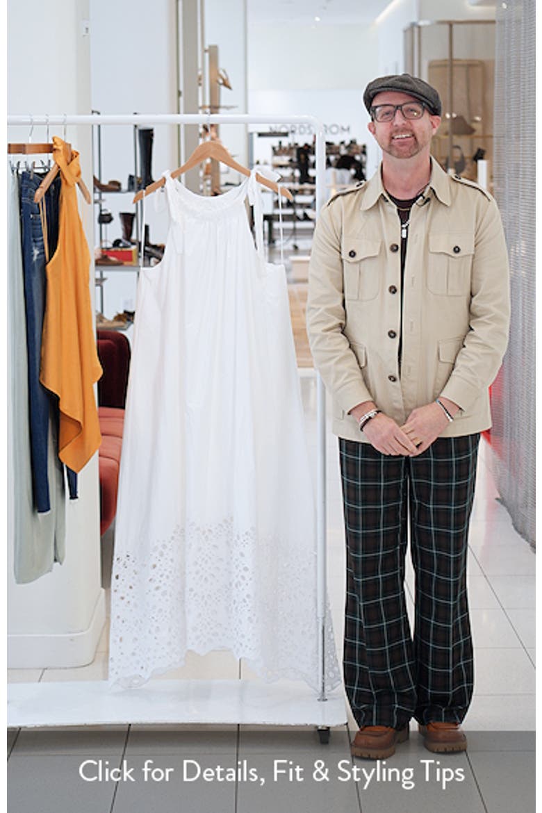 Sharlice Eyelet Cotton Maxi Dress video