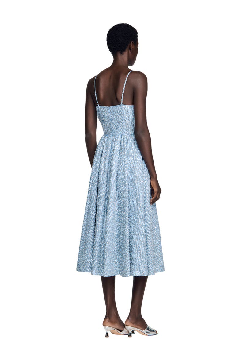 Sequined maxi dress, Alternate, color, Blue