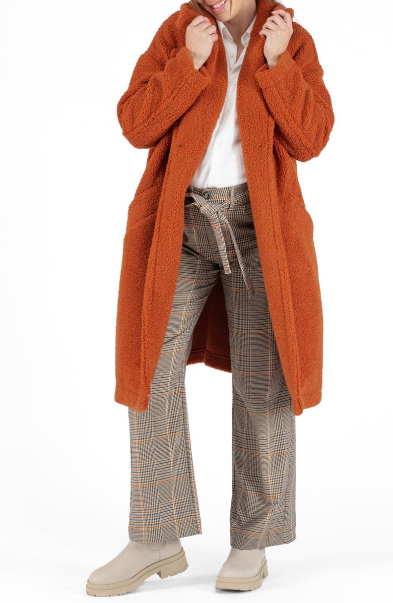 Cache Coeur Léonie Long pregnancy coat, Alternate, color, Copper