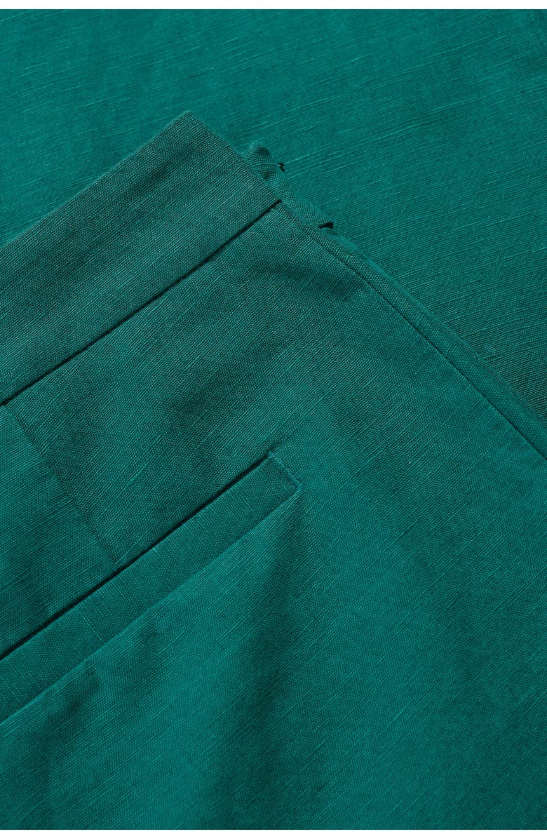 Seasalt Cornwall Westlin Linen & Organic Cotton Suit Pants, Alternate, color, Pine Shoots