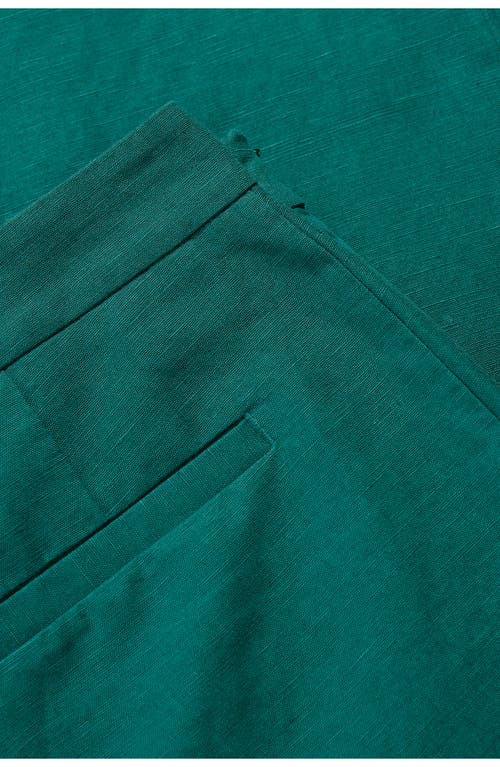 Shop Seasalt Cornwall Westlin Linen & Organic Cotton Suit Pants In Pine Shoots