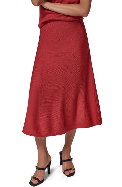 A-Line Midi Sweater Skirt