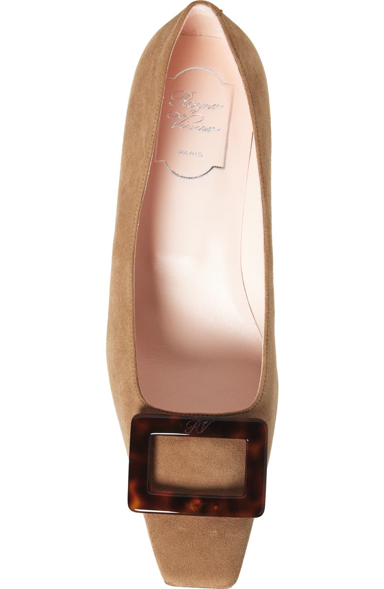 Roger Vivier Belle Vivier Block Heel Pump, Alternate, color, Tabacco Chiaro