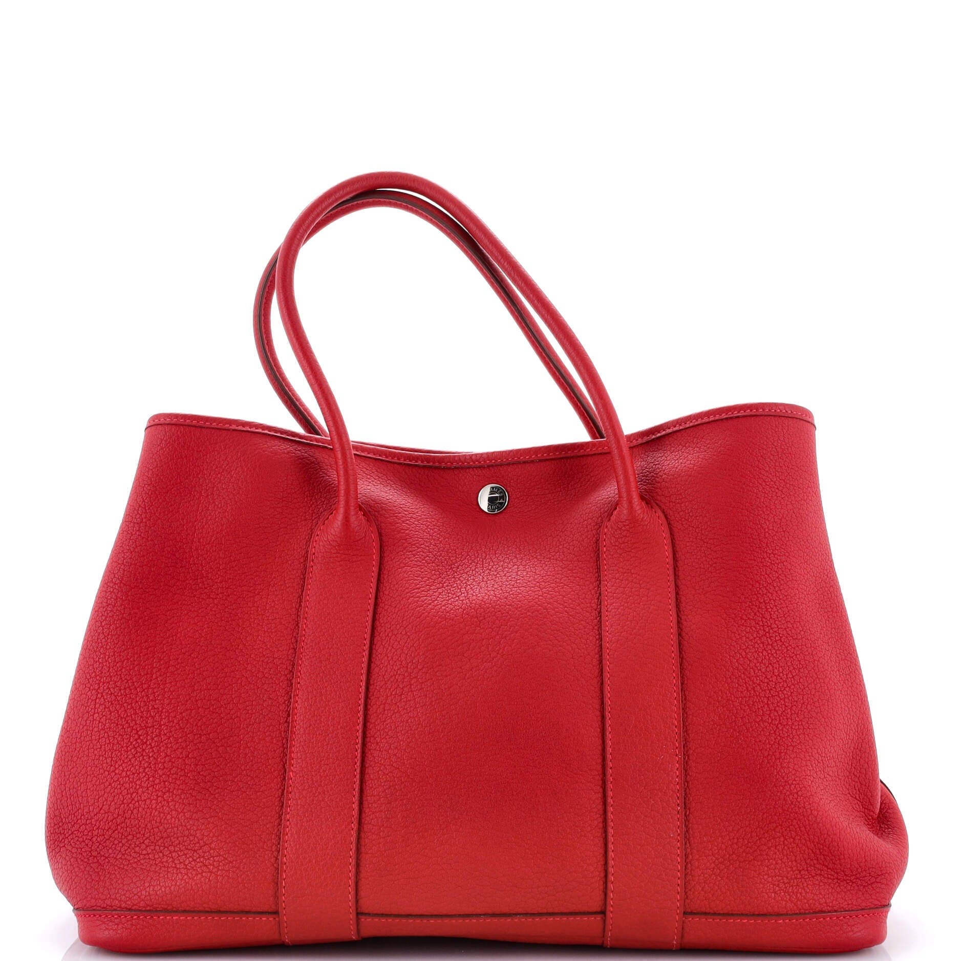 Pre-Owned Hermes Garden Party Tote Leather 36, Main, color, 