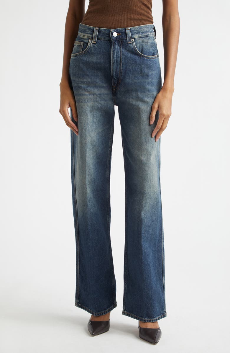 Haikure Winona Straight Leg Jeans, Main, color, Intense Blue
