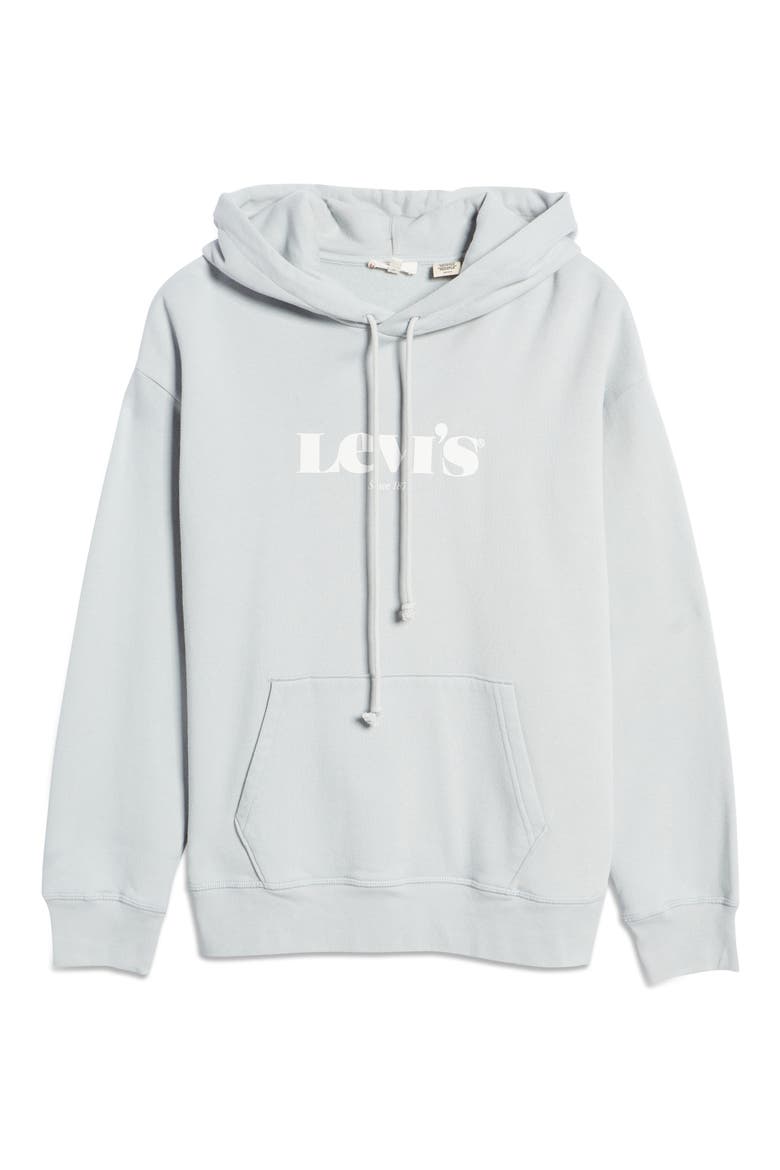Levi's® Women's Retro Graphic Hoodie, Alternate, color, HOODIE NEW LOGO II PEARL GRAY