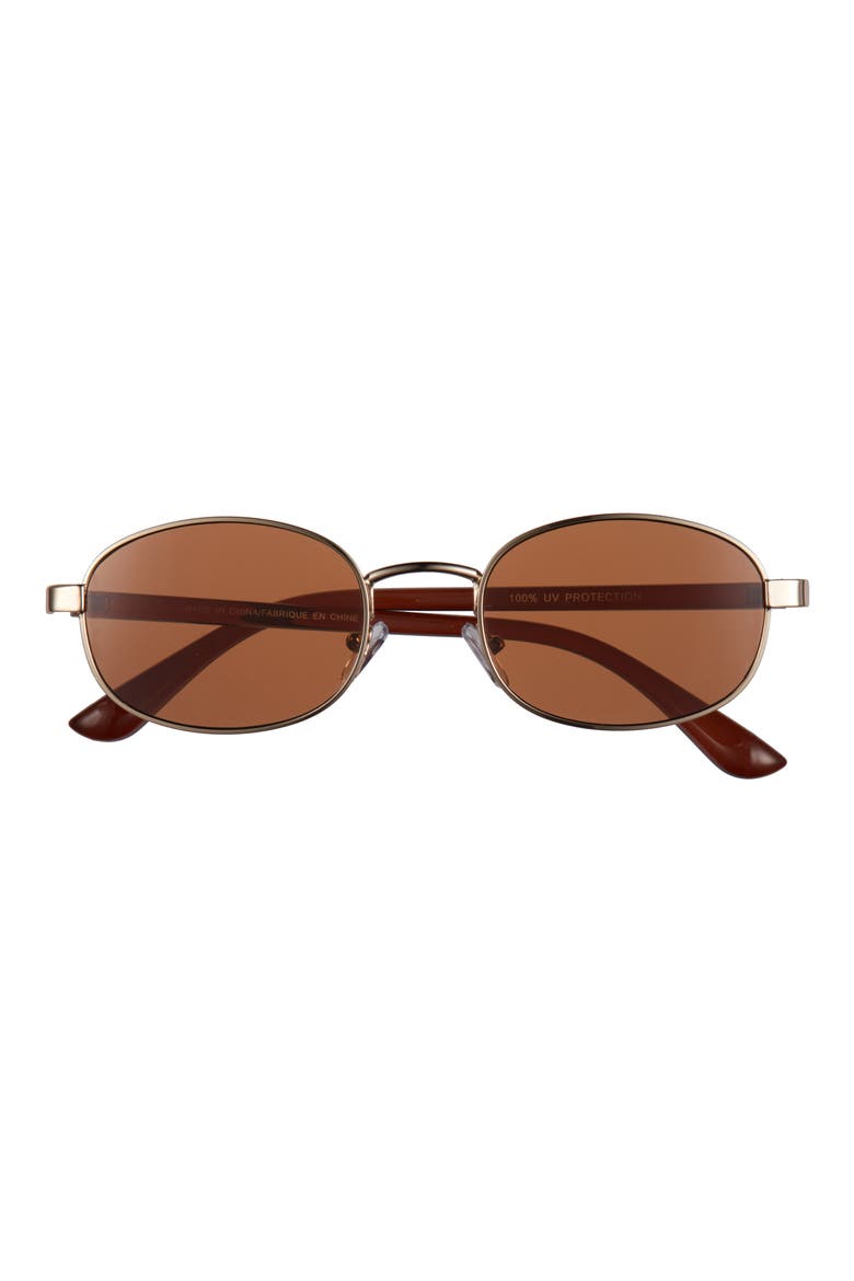 Round Sunglasses, Main, color, GOLD