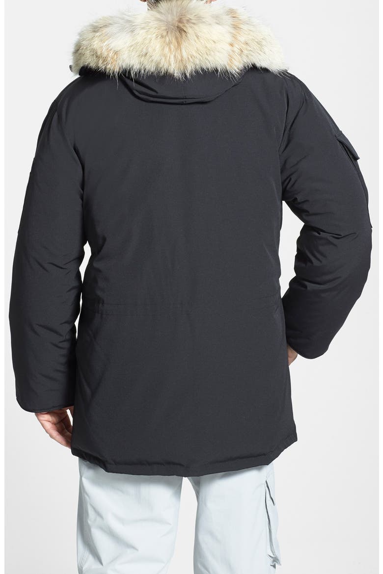 'Expedition' Relaxed Fit Down Parka, Alternate, color, BLACK