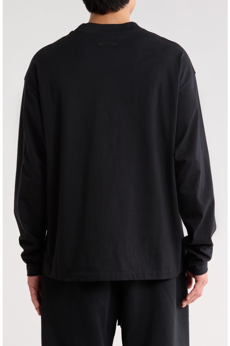 Classic Fit Long Sleeve Logo Graphic T-Shirt, Alternate, color, VINTAGE BLACK / WHITE