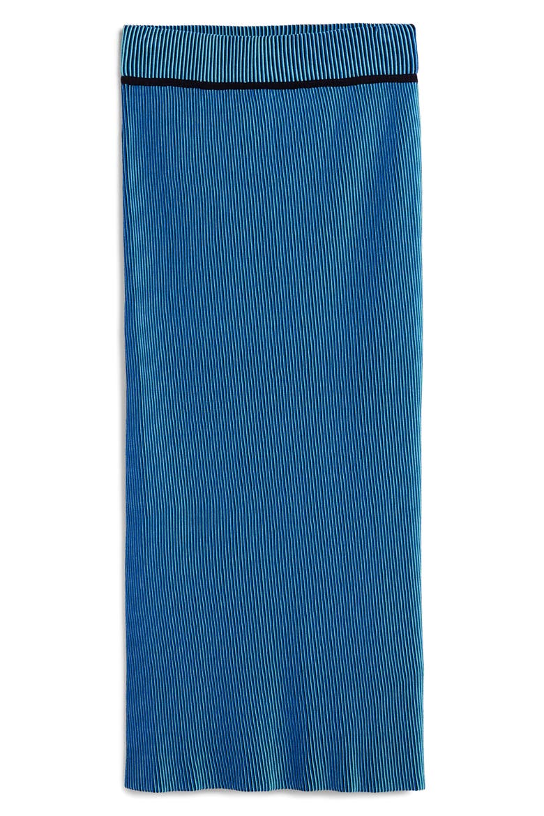 Rib Column Skirt, Alternate, color, BLUE