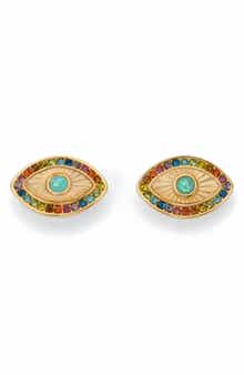 Kurt Geiger London Rainbow Eye Stud Earrings