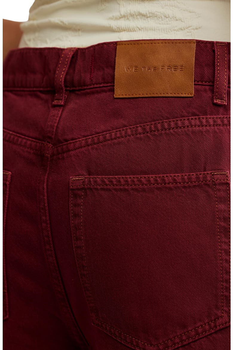 Stride High Waist Wide Leg Jeans, Alternate, color, SYRAH