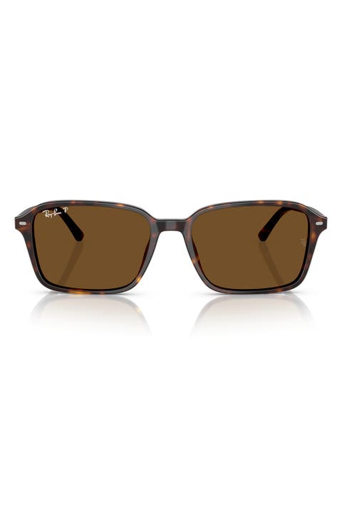 Raimond 58mm Polarized Transition Square Sunglasses