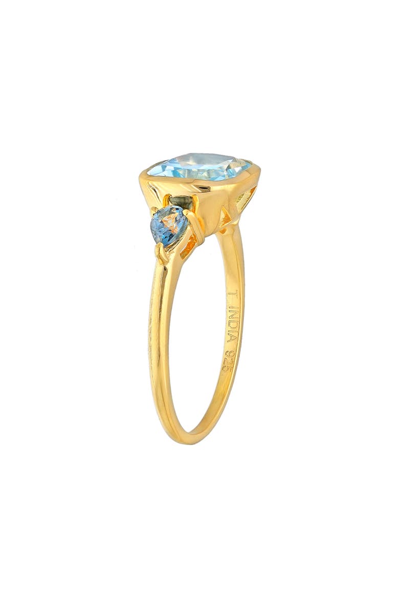 East/West Sky Blue Topaz Ring, Alternate, color, BLUE