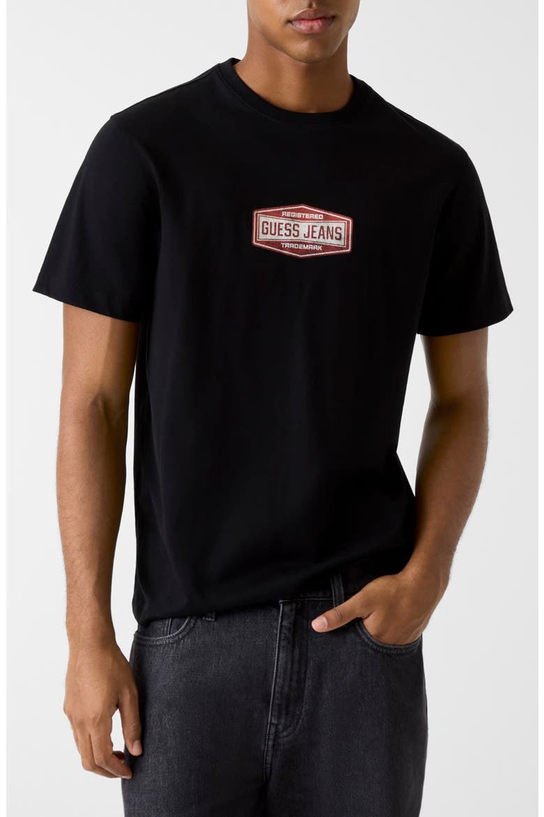 Trademark Regular Fit Cotton Graphic T-Shirt, Main, color, BLACK-DARK