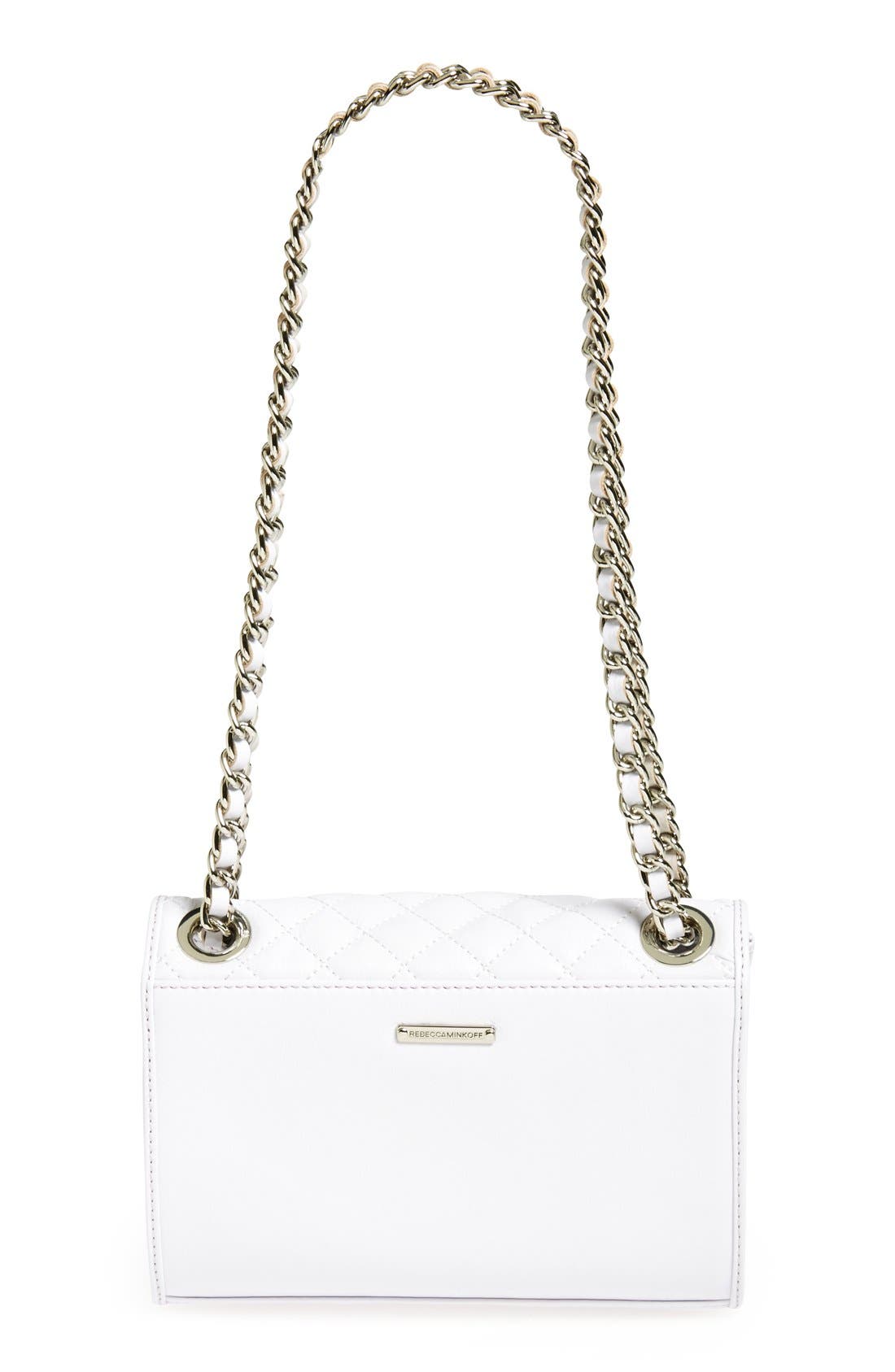 'Quilted Mini Affair' Convertible Crossbody Bag, Alternate, color, ICE/ SILVER