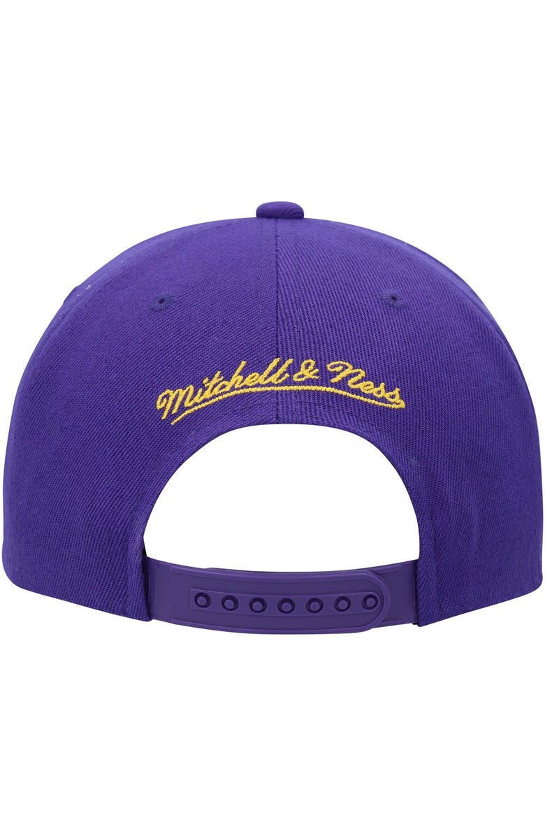 Mitchell & Ness Men's Mitchell & Ness Purple Los Angeles Lakers Hardwood Classics Asian Heritage Scenic Snapback Hat, Alternate, color,