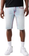 True Religion Ricky Super T Flap Cutoff Denim Shorts