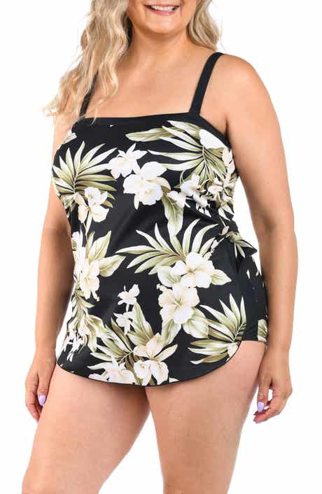 Greenery Spa Bandeau One-Piece Swimsuit