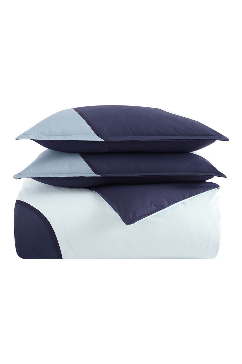 Seireeni Duvet Cover & Sham Set, Main, color, BLUE