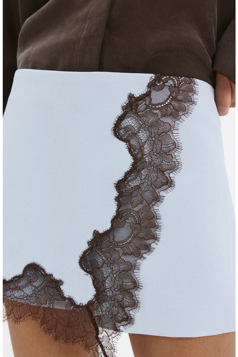 Lace Trim Skort, Alternate, color, SKY BLUE